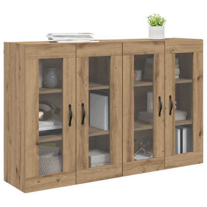 Armadi da Parete 2 pcs Rovere artigianale 69,5 x 34 x 90 cm