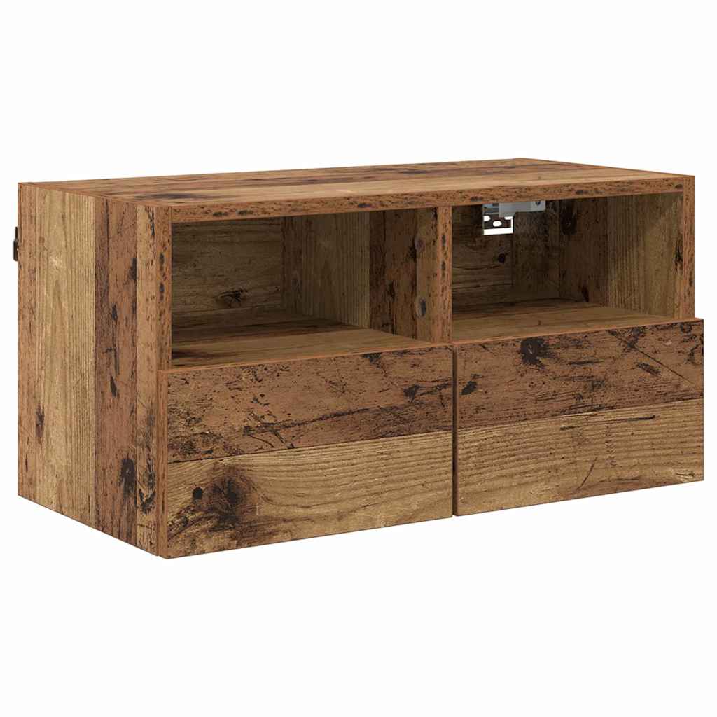 UnitÃ  per TV a Muro 4 pcs Legno vecchio Legno multistrato