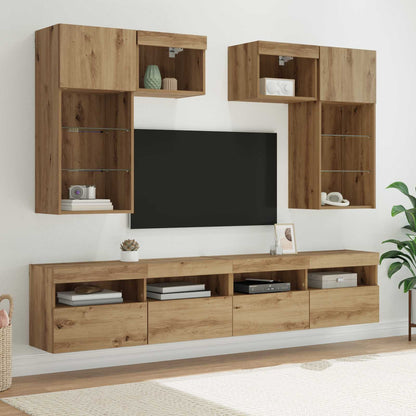UnitÃƒÂ  per TV a Muro 6 pcs Legno vecchio Legno multistrato