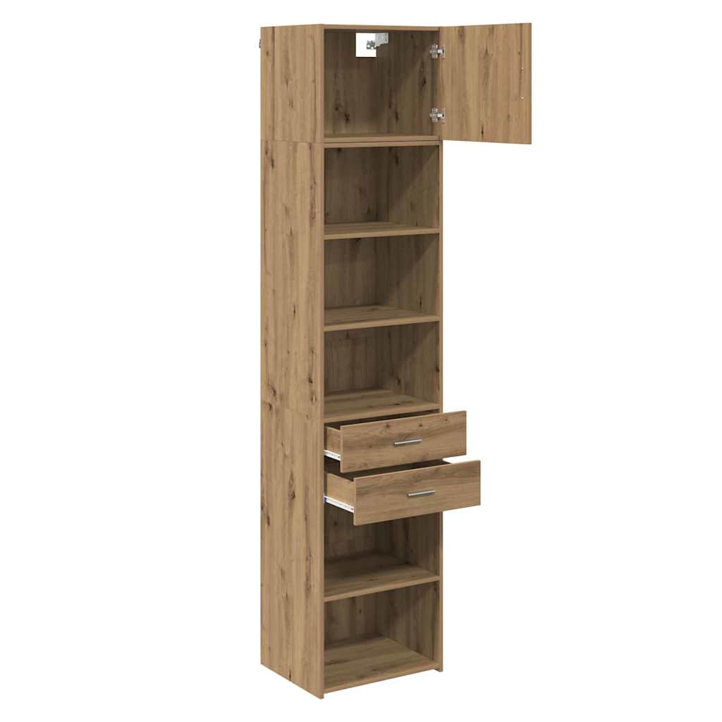 Credenza con cassetto Rovere artigianale 50 x 42,5 x 225 cm