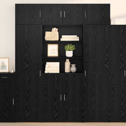 Armadio Rovere Nero 80 x 42,5 x 225 cm Legno multistrato