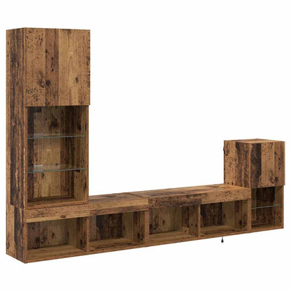 UnitÃ  per TV a Muro Legno vecchio Legno multistrato