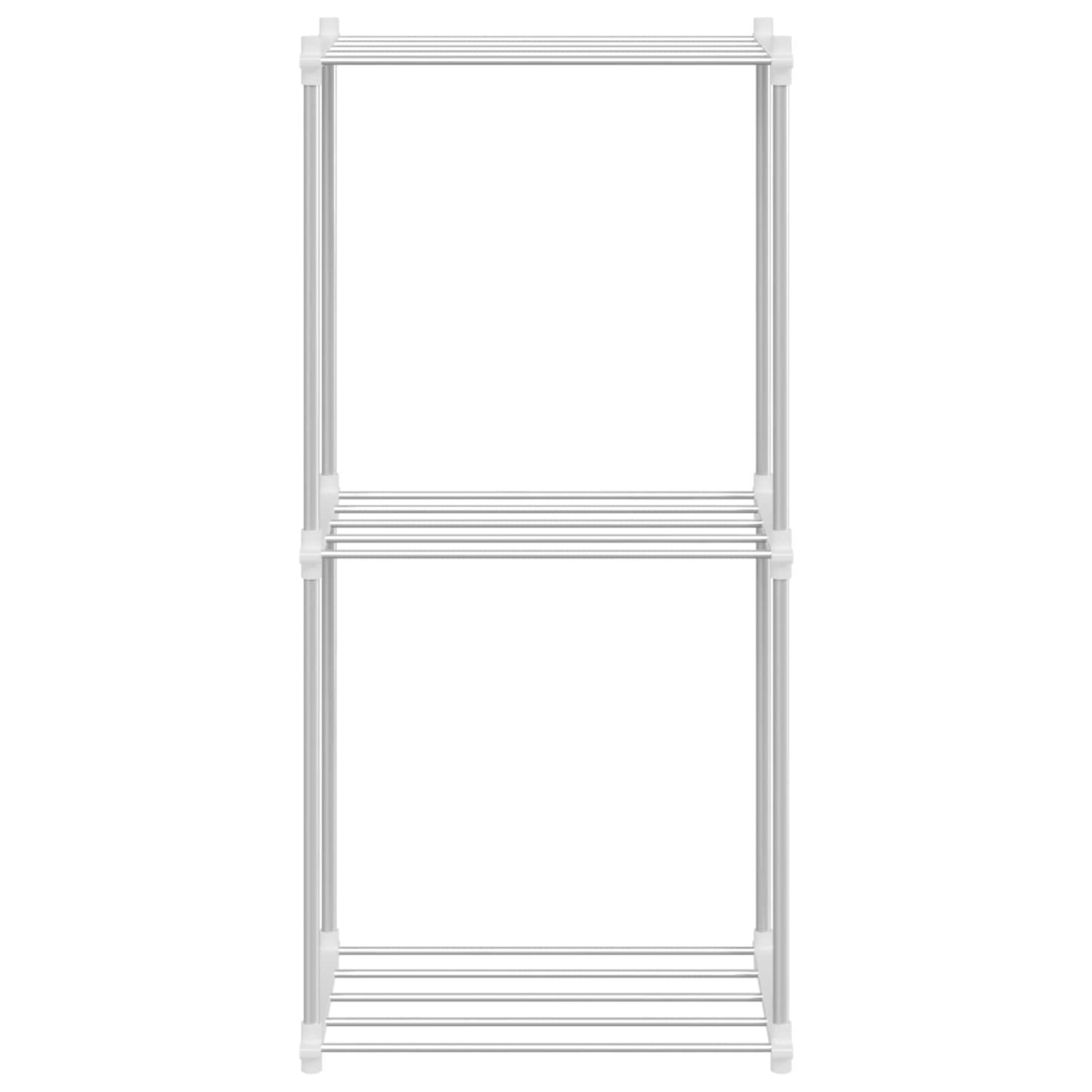 Mensola tubolare Bianco 42,5 x 27 x 91,5 cm Alluminio