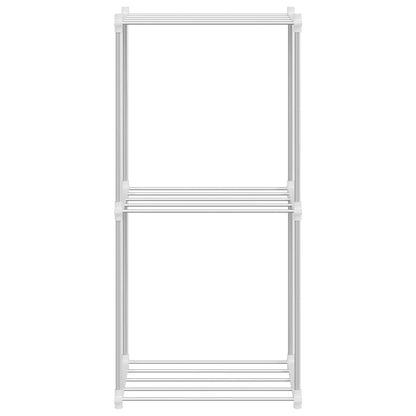 Mensola tubolare Bianco 42,5 x 27 x 91,5 cm Alluminio