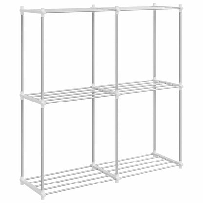 Mensola tubolare Bianco 86 x 27 x 90 cm Alluminio