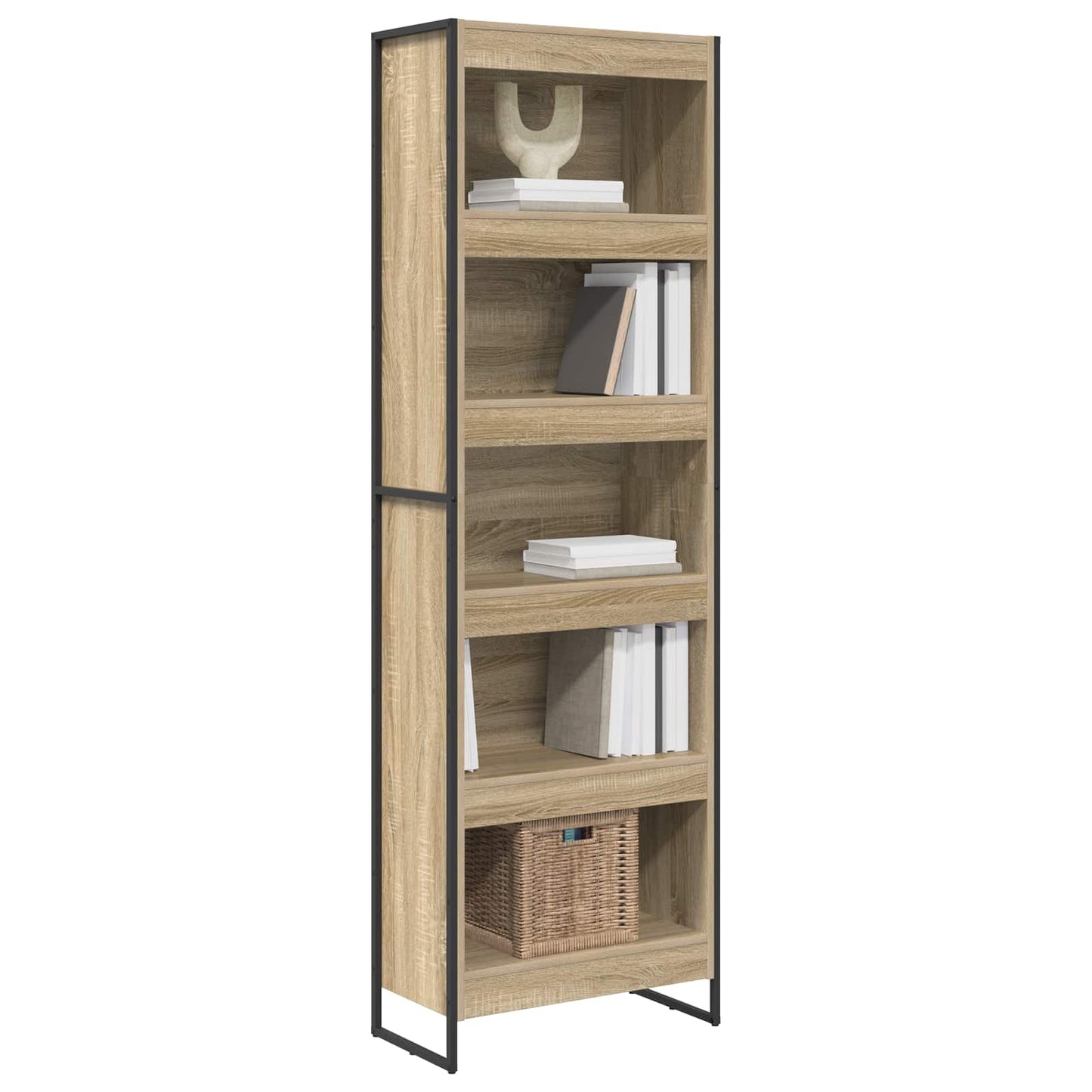 Armadio per Libri 2 pcs Sonoma 80 x 30 x 155 cm