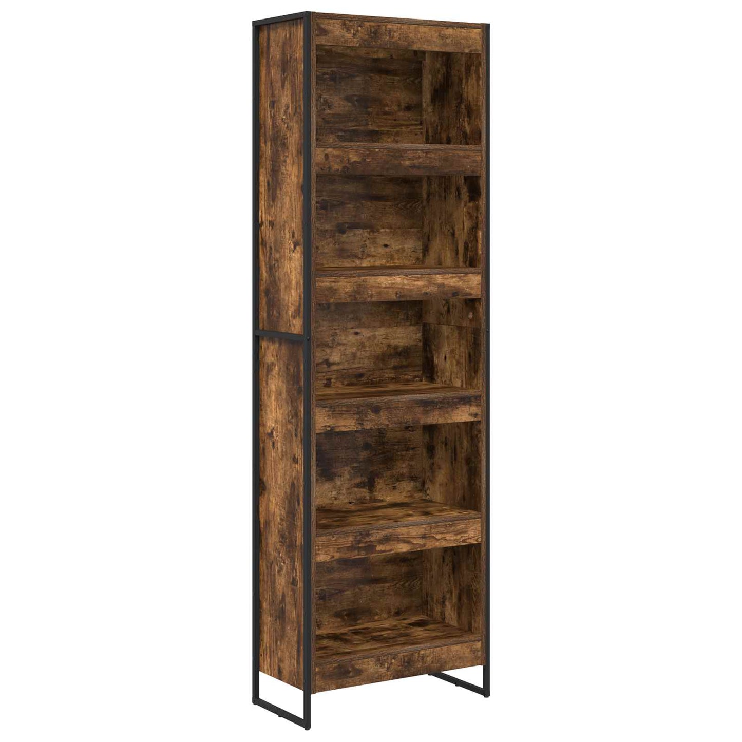 Armadio per Libri 2 pcs Quercia Fumosa 80 x 30 x 155 cm