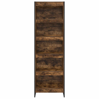 Armadio per Libri 2 pcs Quercia Fumosa 80 x 30 x 155 cm
