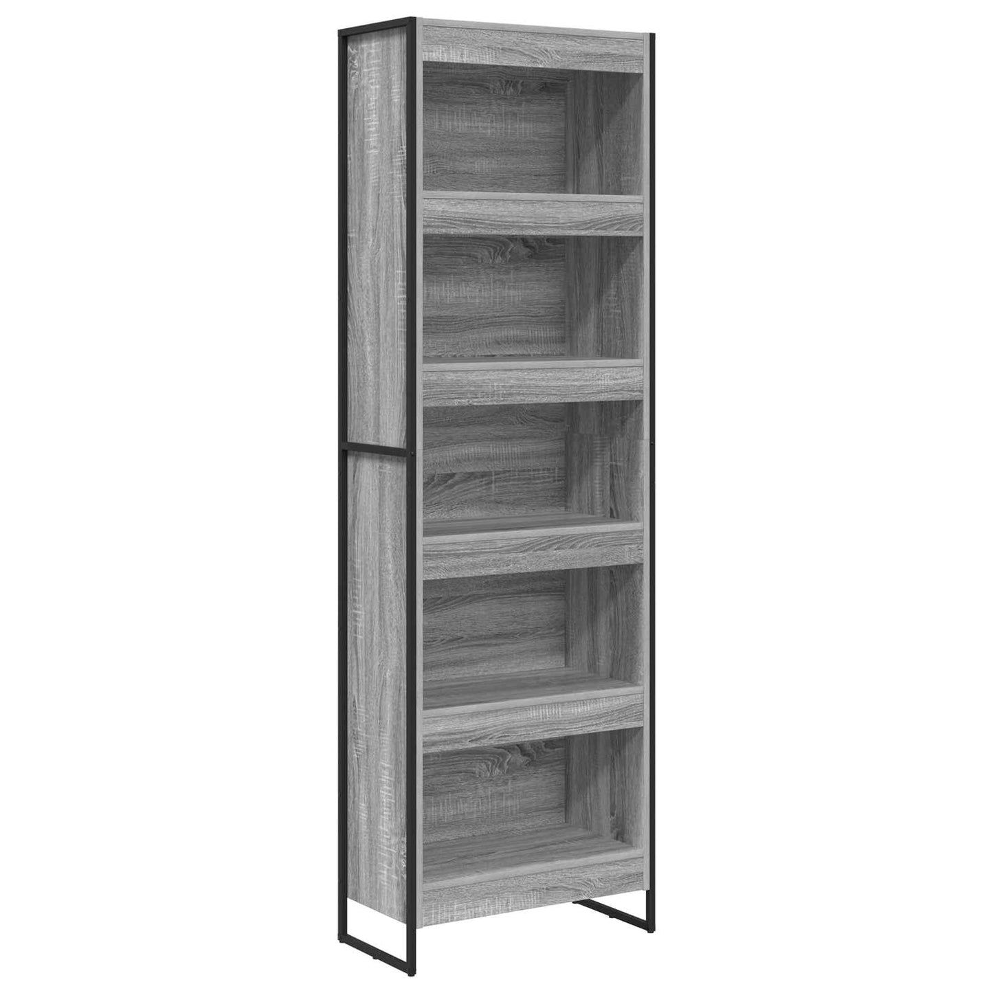 Armadio per Libri 2 pcs Grigio Sonoma 80 x 30 x 155 cm