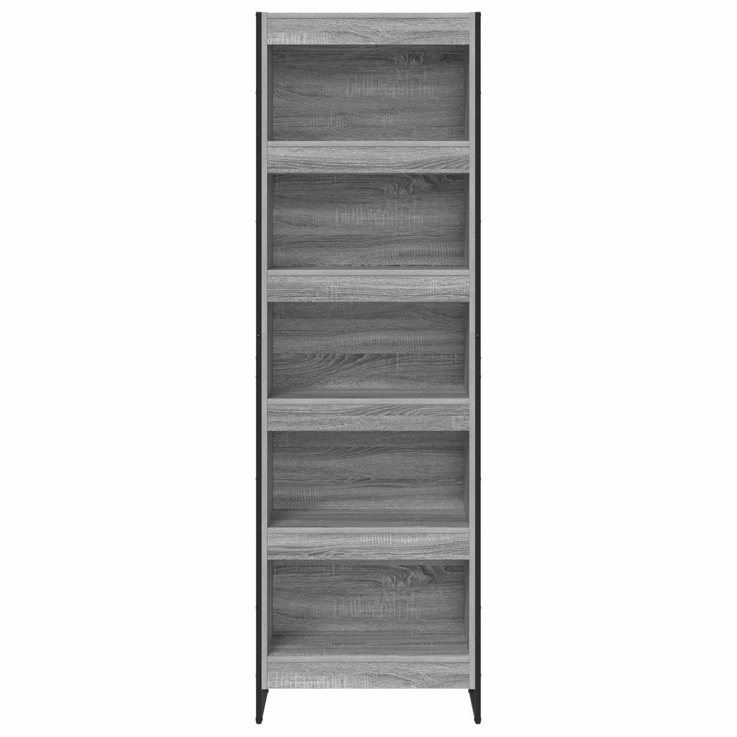 Armadio per Libri 2 pcs Grigio Sonoma 80 x 30 x 155 cm