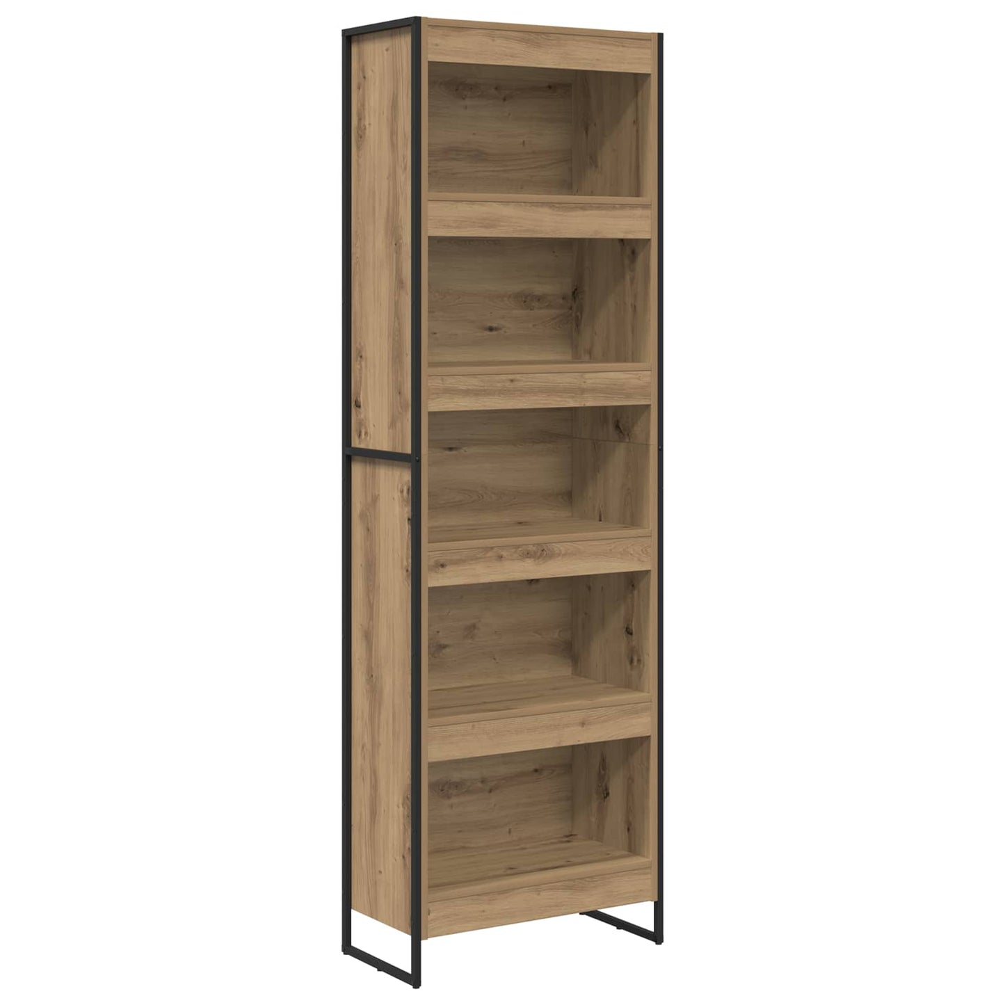 Armadio per Libri 2 pcs Rovere Artigianale 80 x 30 x 155 cm