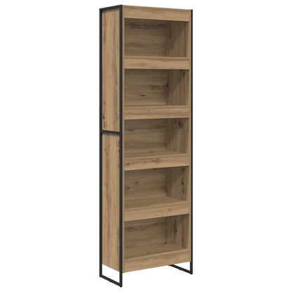 Armadio per Libri 2 pcs Rovere Artigianale 80 x 30 x 155 cm