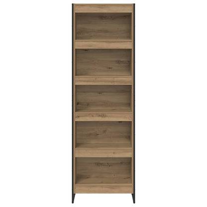 Armadio per Libri 2 pcs Rovere Artigianale 80 x 30 x 155 cm