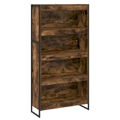 Armadio per Libri 2 pcs Quercia Fumosa 80 x 30 x 155 cm