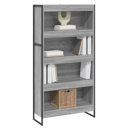 Armadio per Libri 2 pcs Grigio Sonoma 80 x 30 x 155 cm