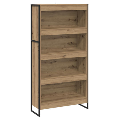 Armadio per Libri 2 pcs Rovere Artigianale 80 x 30 x 155 cm