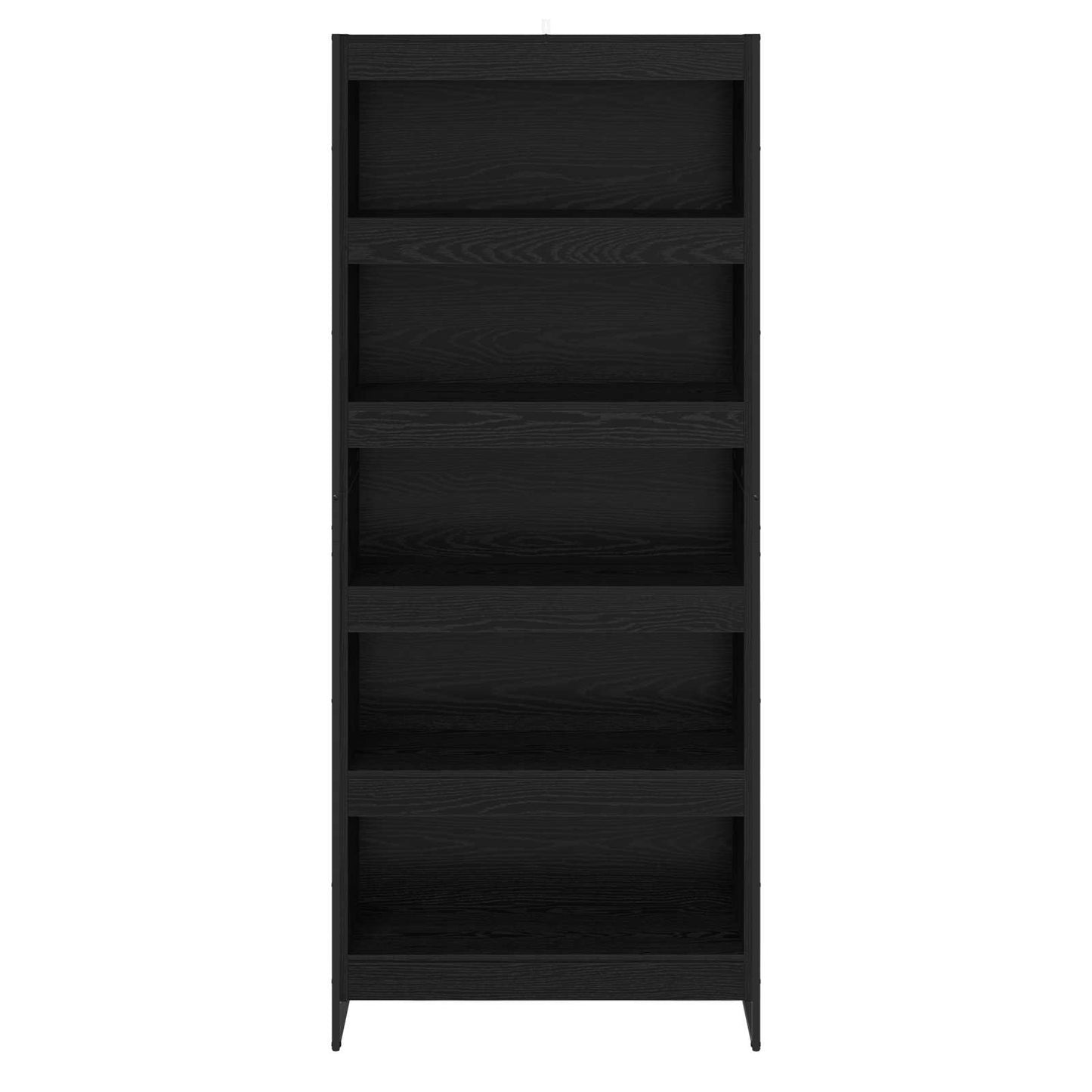 Armadio per Libri 2 pcs Rovere Nero 80 x 30 x 155 cm
