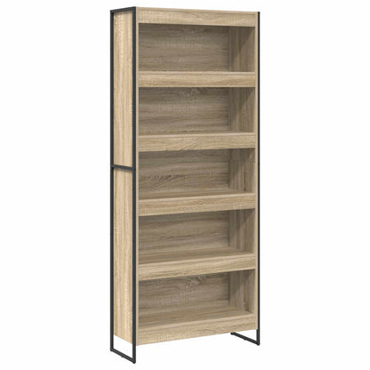 Armadio per Libri 2 pcs Sonoma 80 x 30 x 155 cm