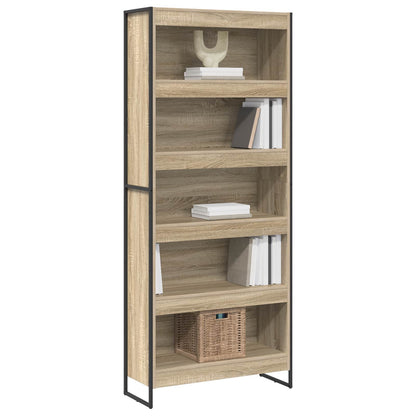 Armadio per Libri 2 pcs Sonoma 80 x 30 x 155 cm