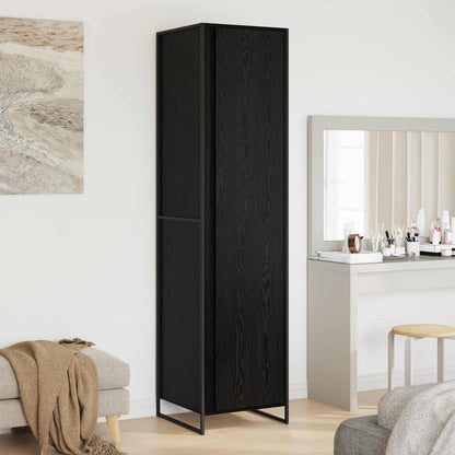 Armadio 2 pcs Rovere Nero 50 x 50 x 200 cm Legno multistrato