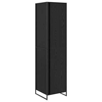 Armadio 2 pcs Rovere Nero 50 x 50 x 200 cm Legno multistrato