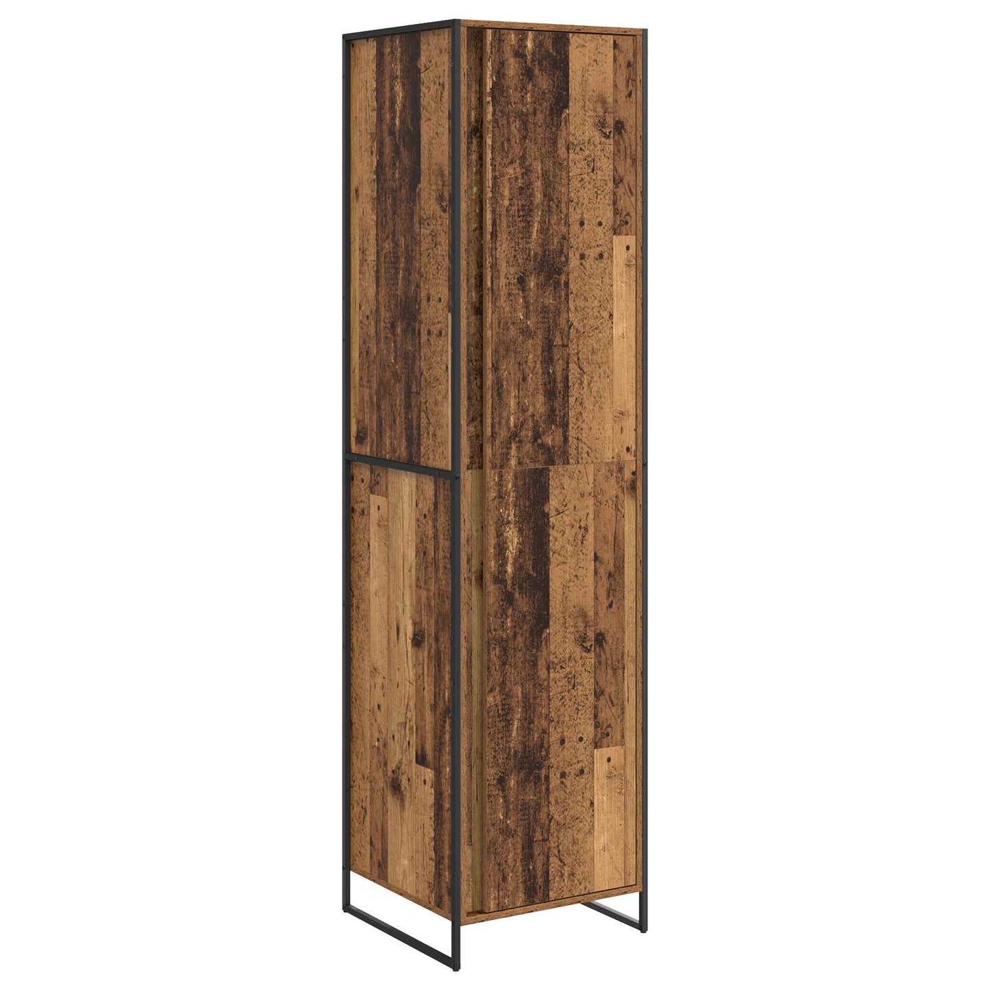 Armadio 2 pcs Legno vecchio 50 x 50 x 200 cm Legno multistrato