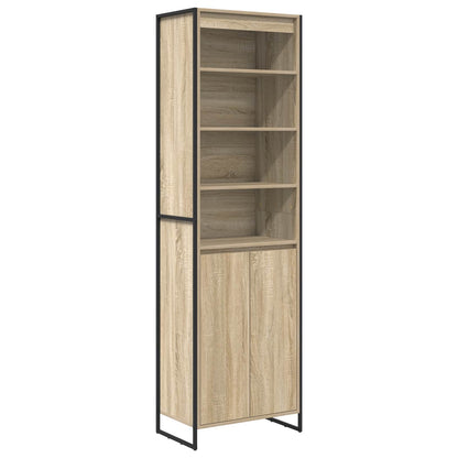 Armadi alti 2 pcs Sonoma 60 x 36 x 200 cm Legno multistrato