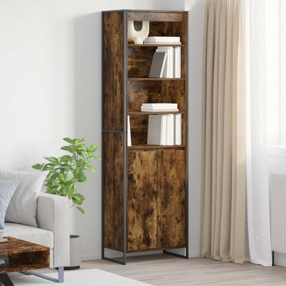 Armadi alti 2 pcs Quercia Fumosa 60 x 36 x 200 cm