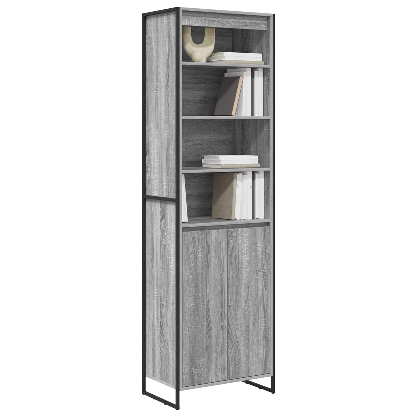 Armadi alti 2 pcs Grigio Sonoma 60 x 36 x 200 cm