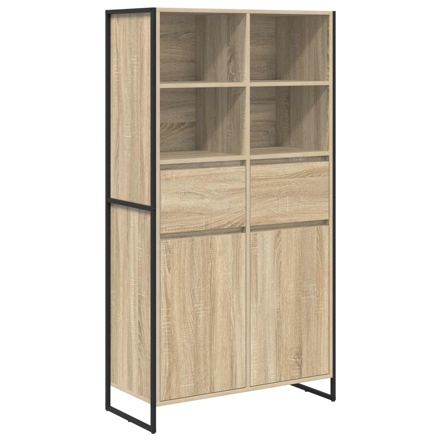 Credenza 2 pcs Sonoma 81 x 36 x 150.5 cm Legno multistrato