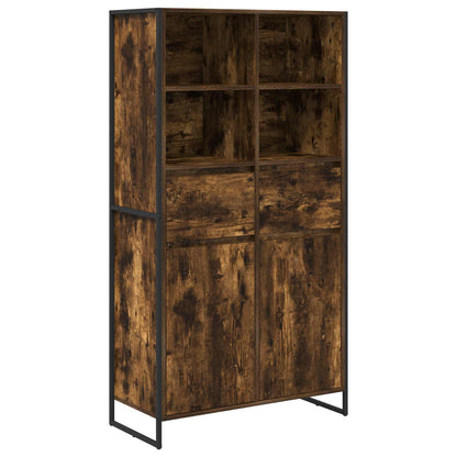 Credenza con cassetto 2 pcs Quercia Fumosa 81 x 36 x 150.5 cm