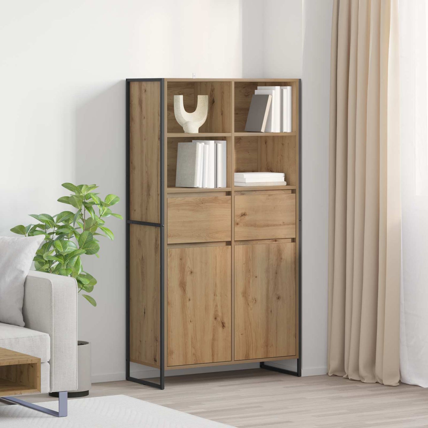 Credenza 2 pcs Rovere Artigianale 81 x 36 x 150.5 cm