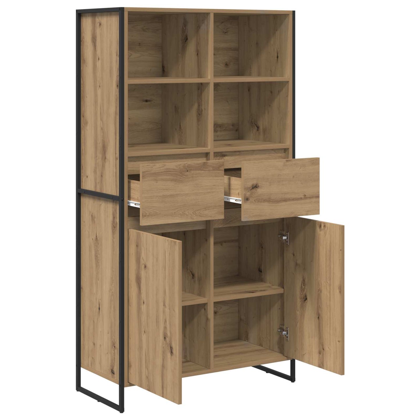 Credenza 2 pcs Rovere Artigianale 81 x 36 x 150.5 cm