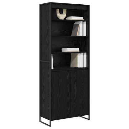 Armadi alti 2 pcs Rovere Nero 79 x 36 x 200 cm