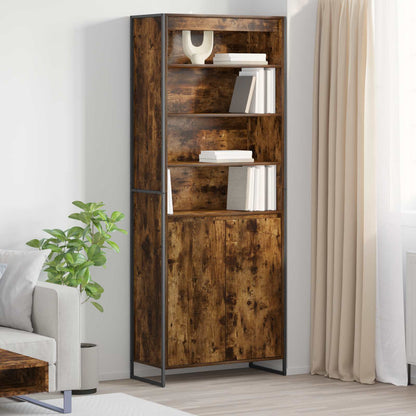 Armadi alti 2 pcs Quercia Fumosa 79 x 36 x 200 cm