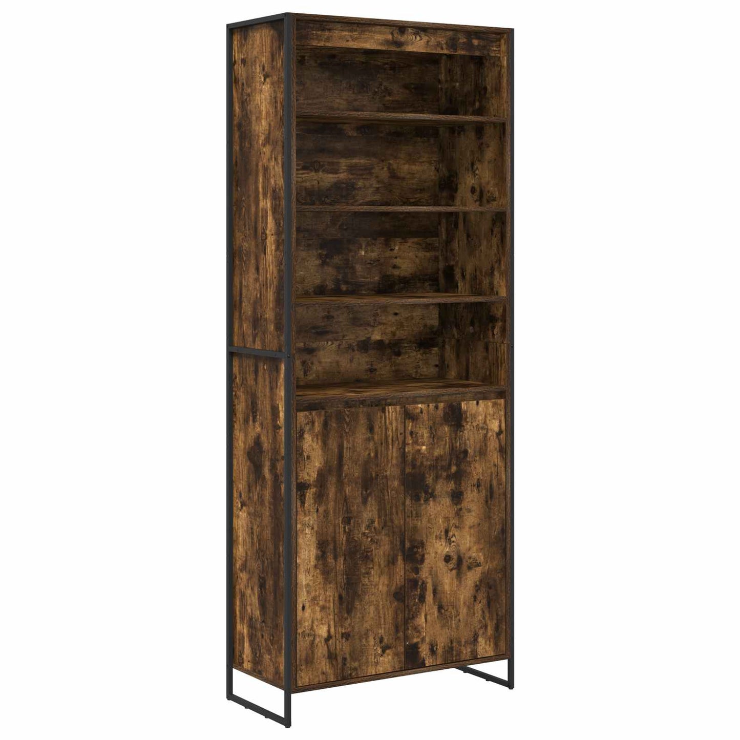 Armadi alti 2 pcs Quercia Fumosa 79 x 36 x 200 cm