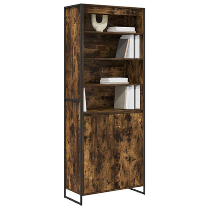 Armadi alti 2 pcs Quercia Fumosa 79 x 36 x 200 cm