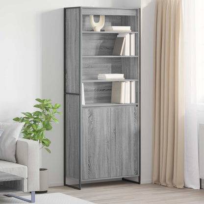 Armadi alti 2 pcs Grigio Sonoma 79 x 36 x 200 cm