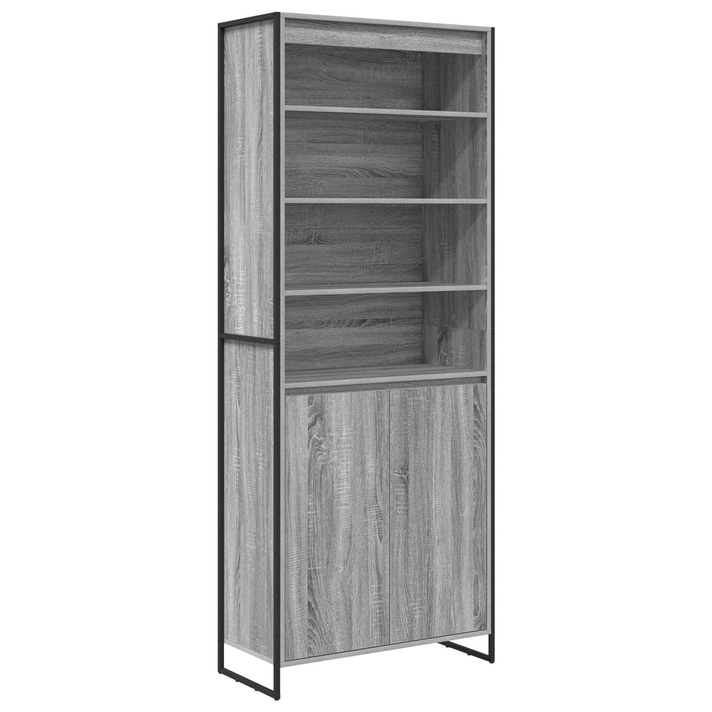 Armadi alti 2 pcs Grigio Sonoma 79 x 36 x 200 cm