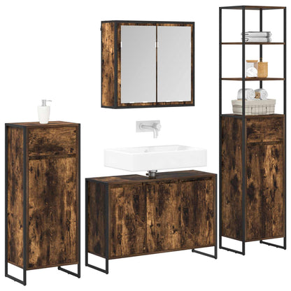 Set di mobili per il bagno Rovere fumÃƒÂ© Legno multistrato