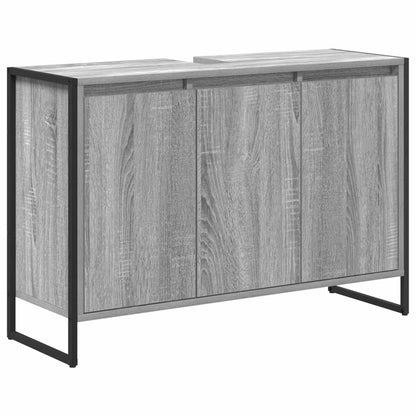 Set di mobili per il bagno Grigio Sonoma Legno multistrato