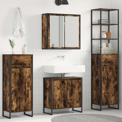 Set di mobili per il bagno Rovere fumÃƒÂ© Legno multistrato