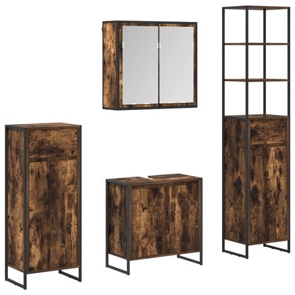 Set di mobili per il bagno Rovere fumÃƒÂ© Legno multistrato