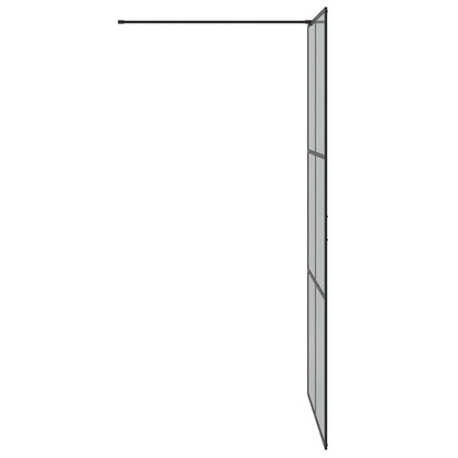 Parete Doccia Walk-in Nero 100 x 195 cm vetro temperato