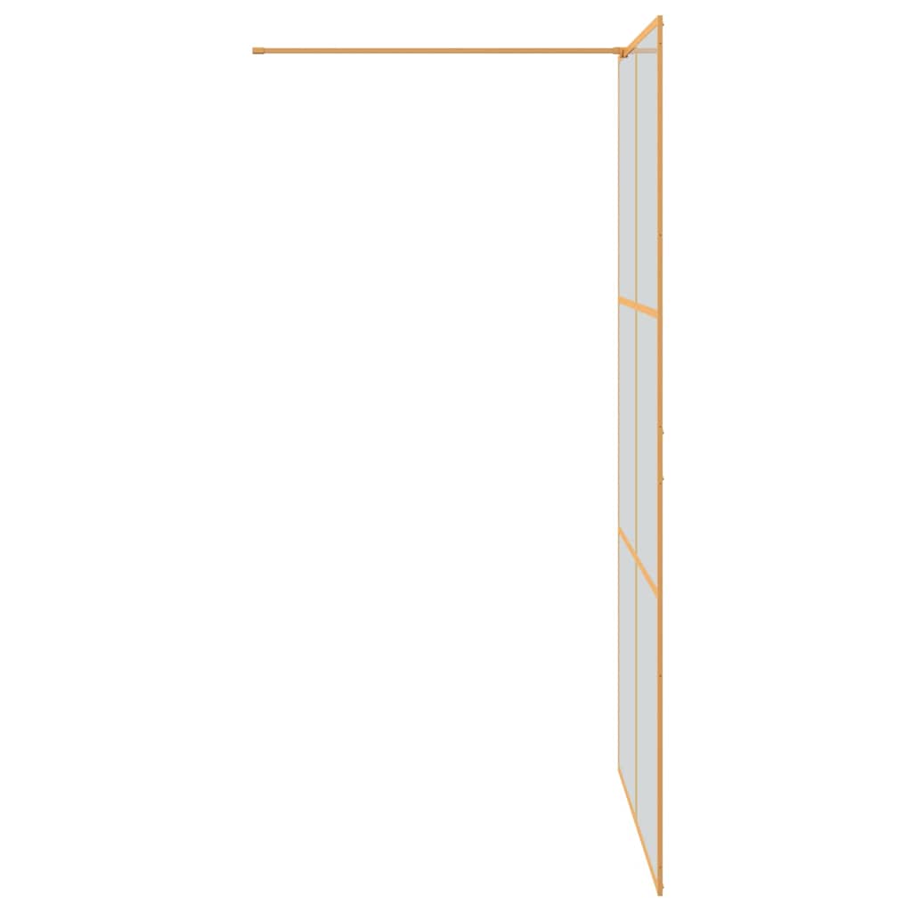 Parete Doccia Walk-in Oro 115 x 195 cm vetro temperato