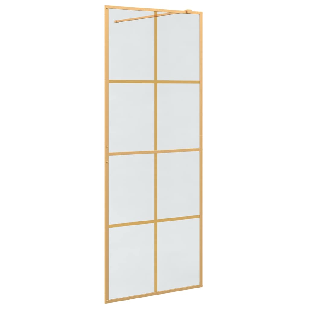 Parete Doccia Walk-in Oro 80 x 195 cm vetro temperato
