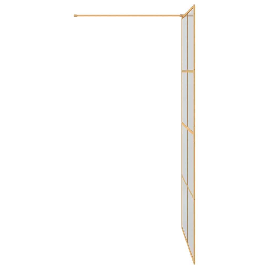 Parete Doccia Walk-in Oro 115 x 195 cm vetro temperato