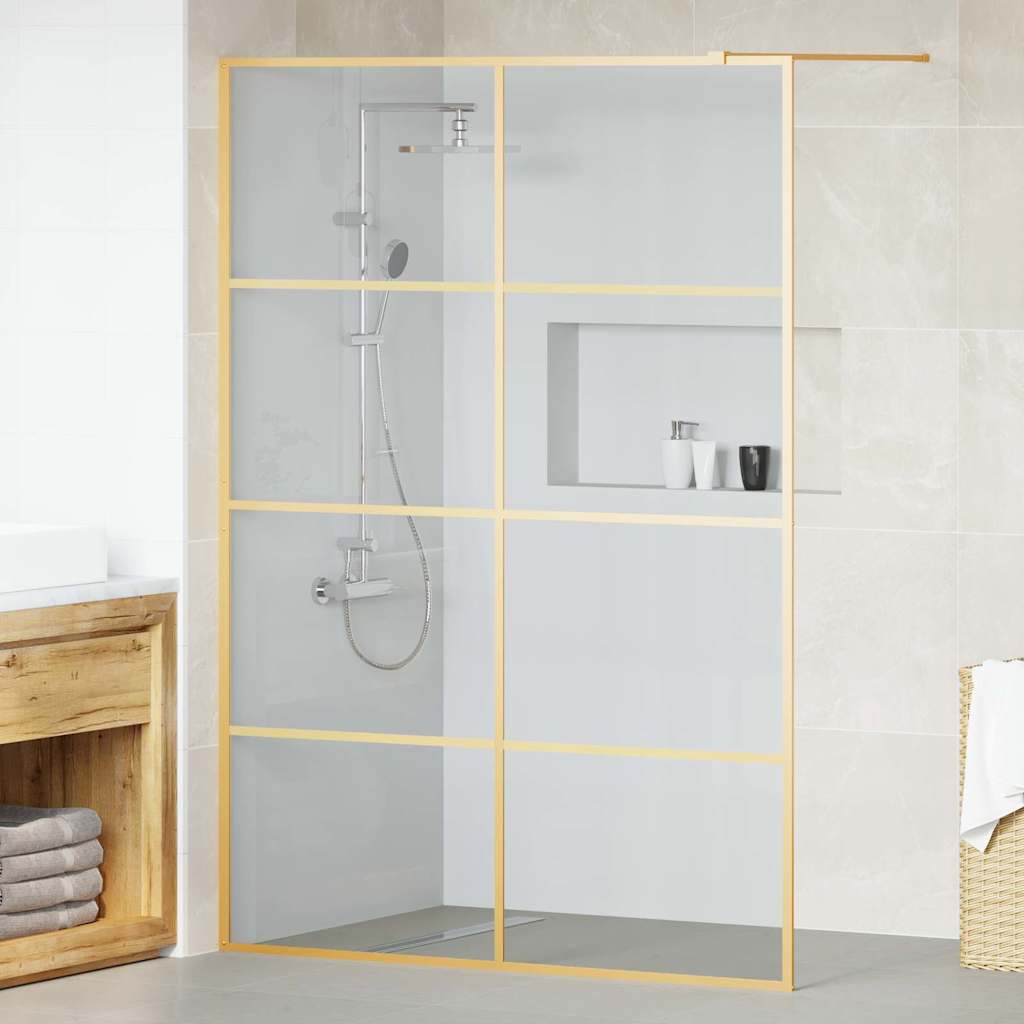 Parete Doccia Walk-in Oro 140 x 195 cm vetro temperato