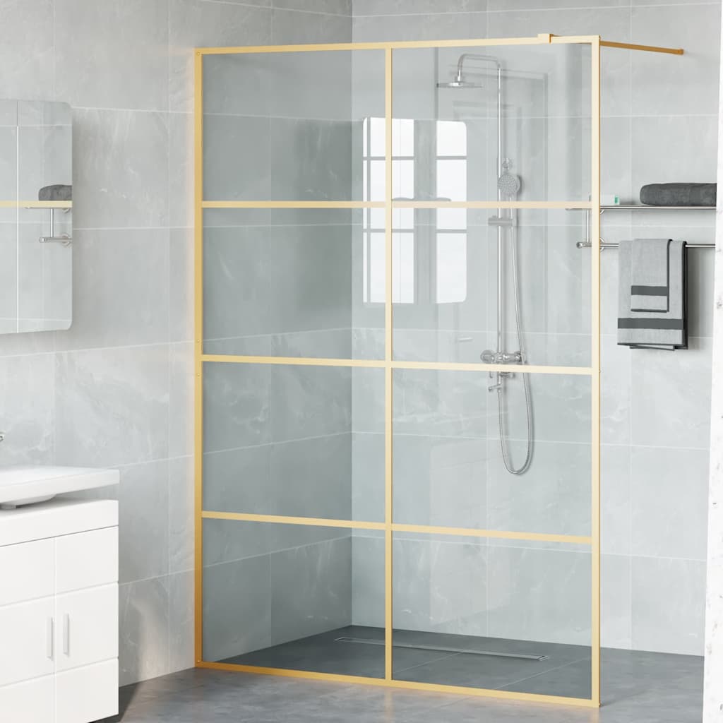 Parete Doccia Walk-in Oro 140 x 195 cm vetro temperato