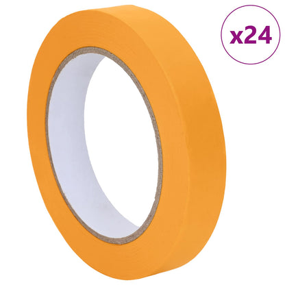 Nastri Adesivi per Pittori 24 pcs Giallo 19mm x 50m Carta